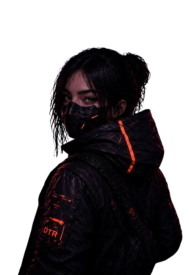 Portrait cyberpunk de KahinaDev
