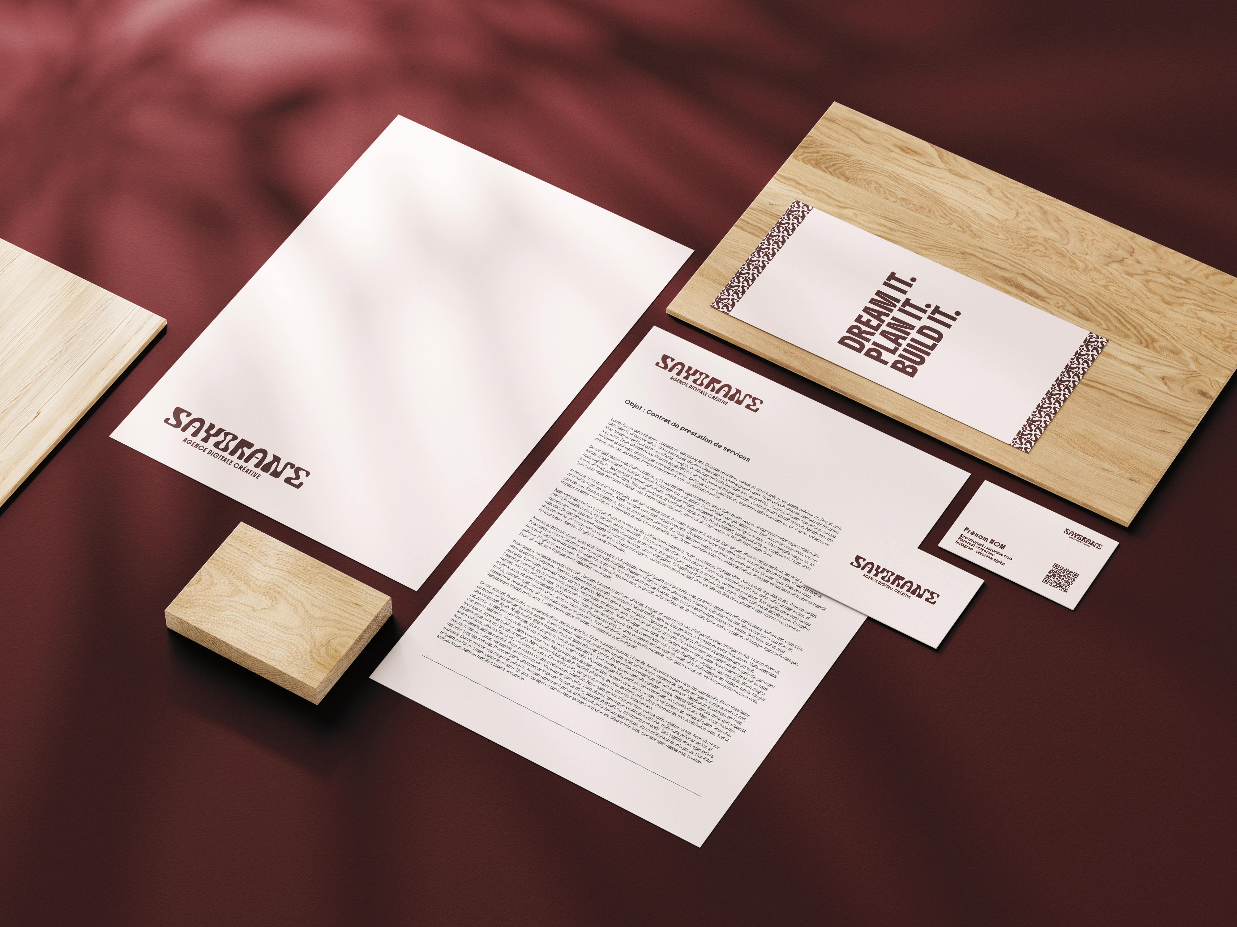 Mockup de papeterie de Sayorane